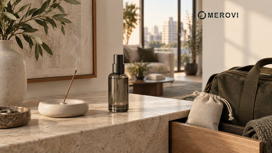 Incense, room spray and scent pouch formats compared in the MEROVI fragrance guide