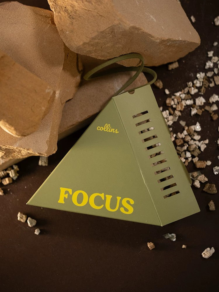 Collins Korean FOCUS Scent Pouch｜Diffuser Stone for Odor Elimination, Car Fragrance, Long‑Lasting Scent