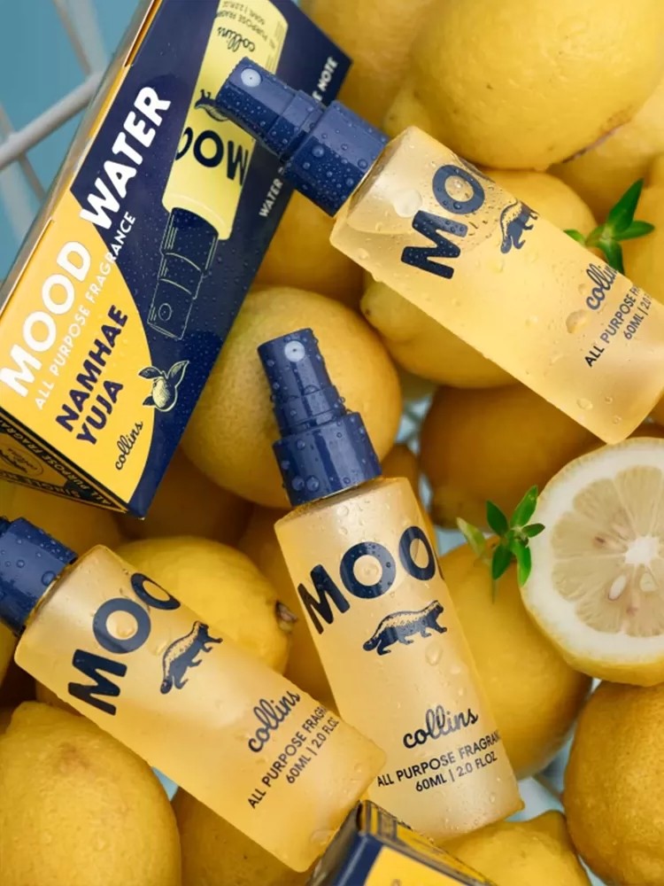 Collins Korean Natural Fragrance Spray｜Odor‑Eliminating & Long‑Lasting, Alcohol‑Free, Travel‑Size, Multi‑Purpose, South Sea Yuzu Scent