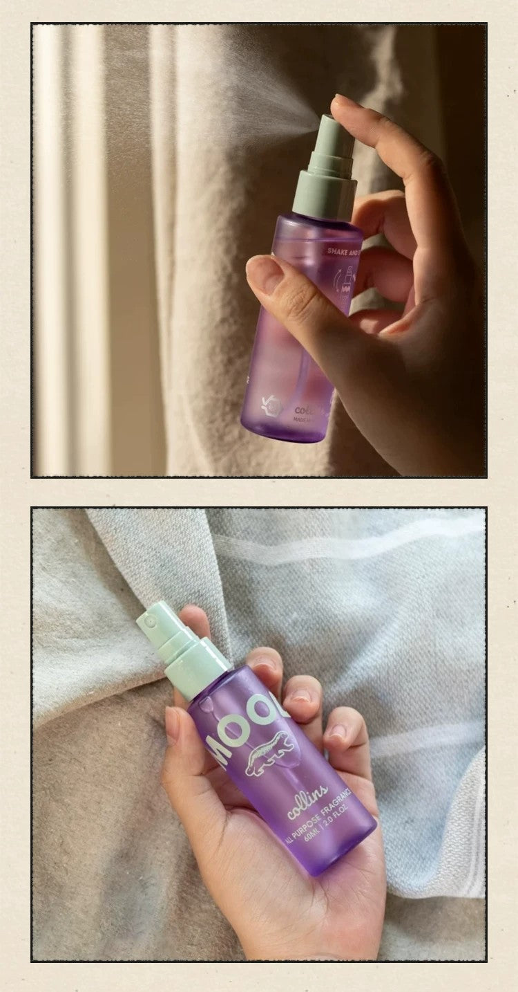 Collins Korean Natural Fragrance Spray｜Odor‑Eliminating & Long‑Lasting, Alcohol‑Free, Multi‑Purpose, French Violet Scent