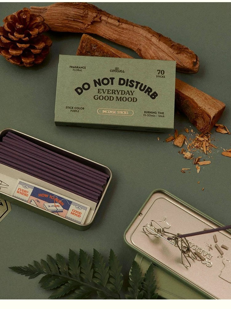 Collins Korean Natural Incense Sticks｜DO NOT DISTURB Green Box (Floral Scent) Floral Fragrance Profile