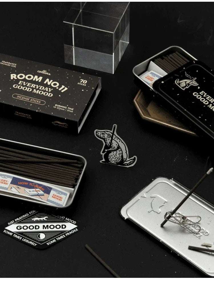 Collins Korean Natural Incense Sticks｜ROOM NO11 Black Box (Orchard Scent) Woody Fragrance Profile