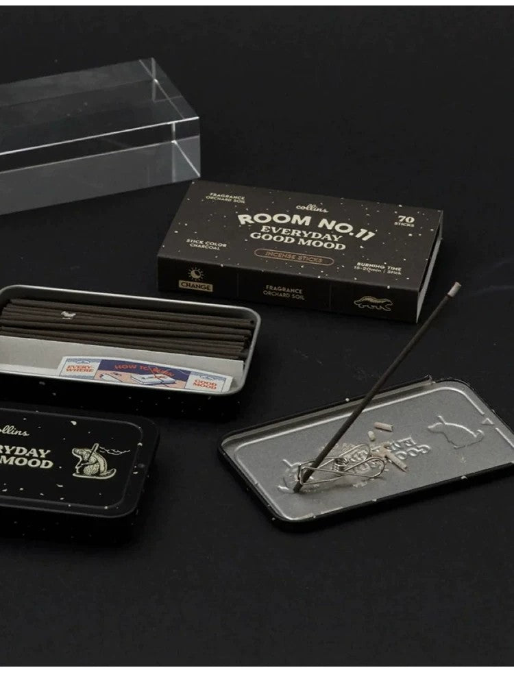 Collins Korean Natural Incense Sticks｜ROOM NO11 Black Box (Orchard Scent) Woody Fragrance Profile