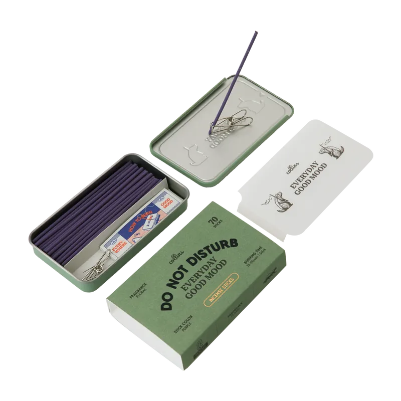 Collins Korean Natural Incense Sticks｜DO NOT DISTURB Green Box (Floral Scent) Floral Fragrance Profile