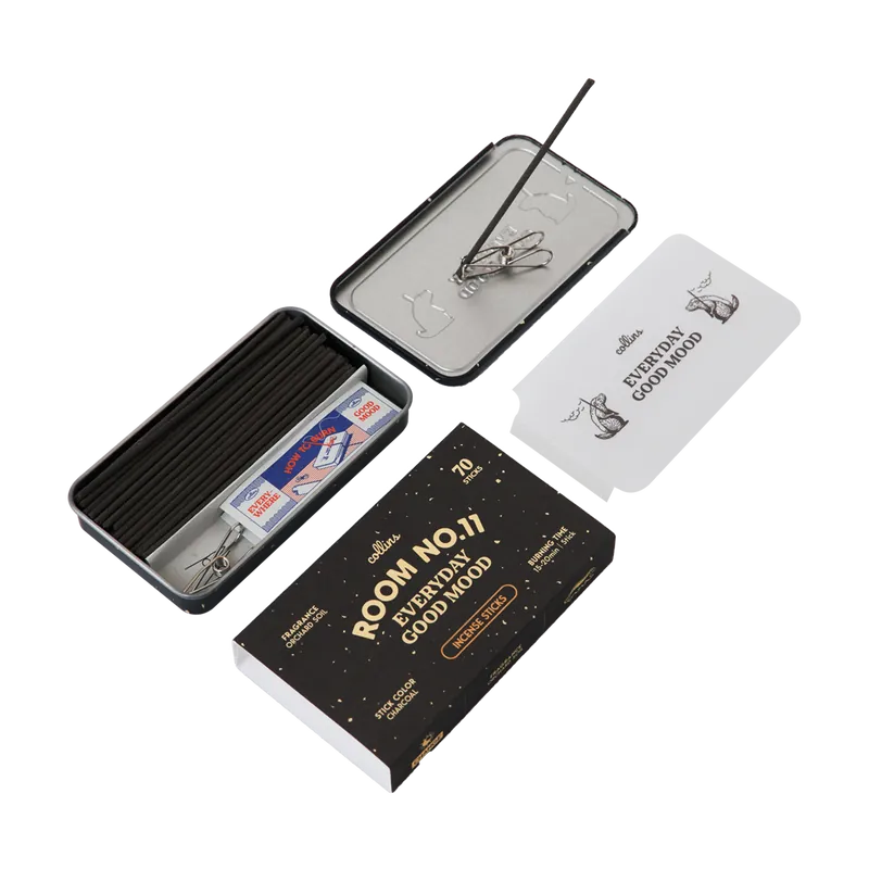 Collins Korean Natural Incense Sticks｜ROOM NO11 Black Box (Orchard Scent) Woody Fragrance Profile