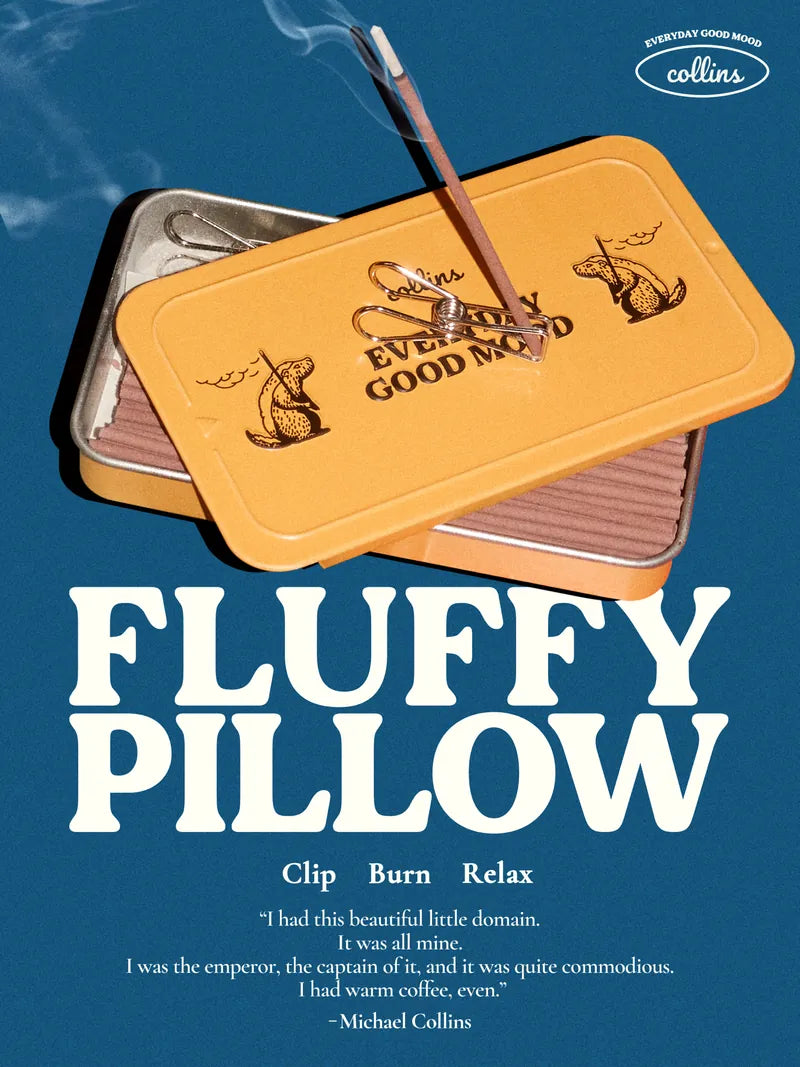 Collins Korean Natural Incense Sticks｜FLUFFY PILLOW Yellow Box (Sandalwood Scent) Sandalwood Fragrance Profile