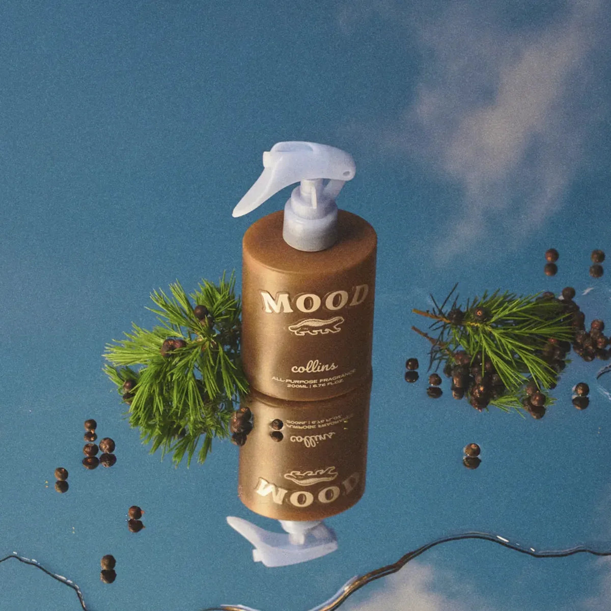 CollinsRoom Spray – Juniper escocés, 200 ml – detalle del producto y vista del estilo de vida 3