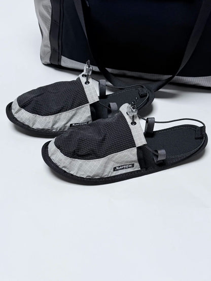 NOWYSM packable quick-dry travel slippers in Rock Grey
